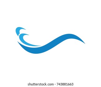 Wave Water Logos Template Stock Vector (Royalty Free) 743881663 ...