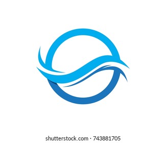 Wave Water Logos Template Stock Vector (Royalty Free) 743881705 ...