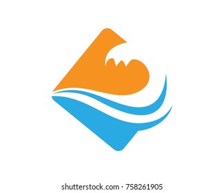 wave water logos Template