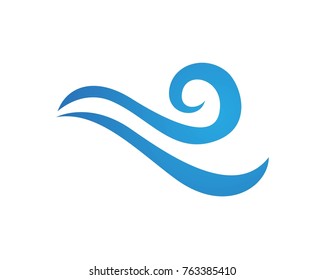 Wave water logos Template
