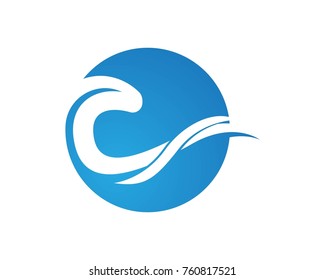  Wave water Logos Template vector
