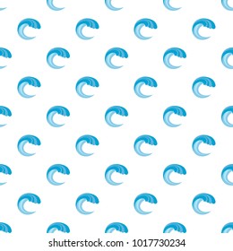 Wave water nature pattern seamless in flat style for any design