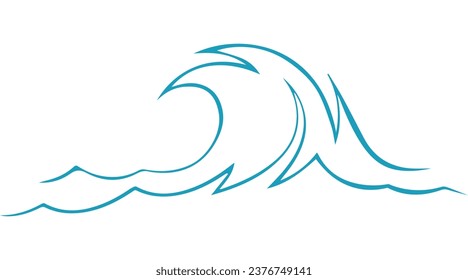 wave of water in the ocean, surface of water in the sea