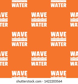 Wave water pattern vector orange for any web design best