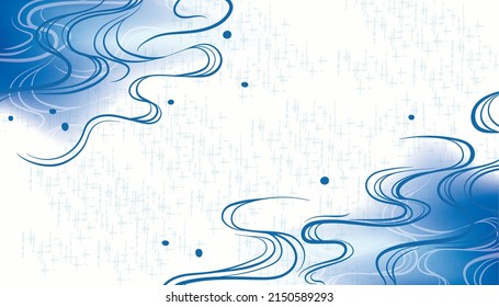 Wave water refreshing background illustration