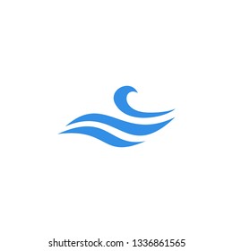 wave water sea logo vector icon illustration