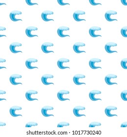 Wave water sea pattern seamless in flat style for any design