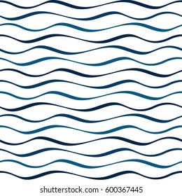 Wave Water Seamless Pattern