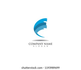 wave water Splash logo vector illustration