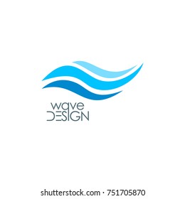 wave water vector logo