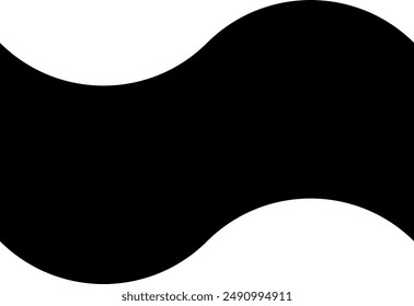 Onda ondeando bandera forma geométrica logo signo símbolo Vector EPS PNG Clip arte sin fondo 