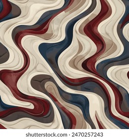 Wave, wavy watercolor seamless pattern. Design element for sale banners, posters, labels, and gift wrapping paper.