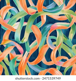 Wave, wavy watercolor seamless pattern. Design element for sale banners, posters, labels, and gift wrapping paper.