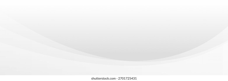 Fondo blanco y gris de la onda con el color degradado y la decoración dinámica artística de la línea diseño moderno abstracto simple