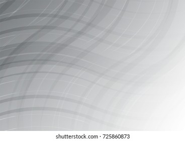 wave white and gray color abstract geometric for business background. vector illustration