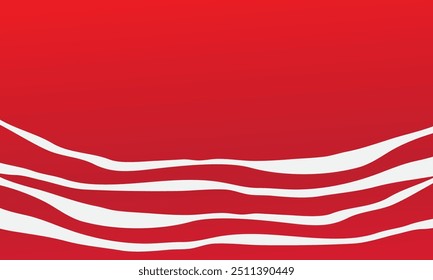 Fondo abstracto rojo blanco de la onda
