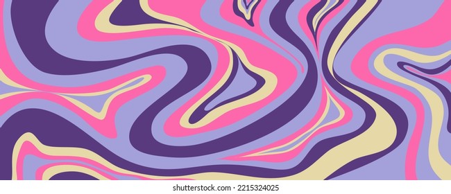 Wave y2k background for retro design. Liquid groovy marble pink background. Purple y2k pattern in modern style pink. Psychedelic retro wave wallpaper