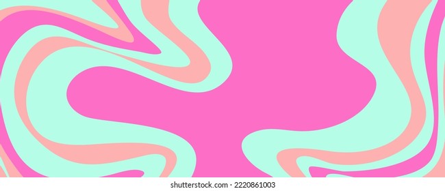 Wave y2k background for retro design. Liquid groovy marble pink background. Purple y2k pattern in modern style pink. Psychedelic retro wave wallpaper