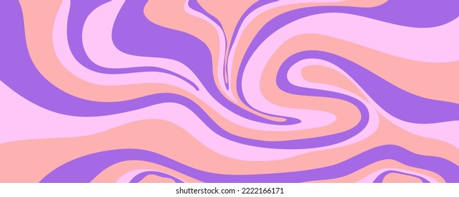 Wave y2k background for retro design. Liquid groovy marble pink background. Purple y2k pattern in modern style pink. Psychedelic retro wave wallpaper