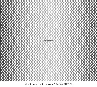Wave, zigzag lines pattern. Black wavy line on white background. Texture vector - illustration