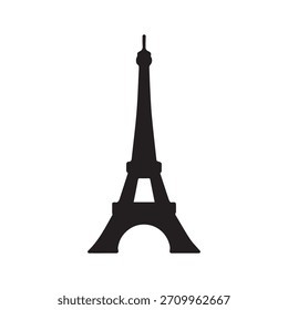 Logotipo De La Torre Eiffel A Base De Ondas Que Representa El Movimiento Parisino Fluido