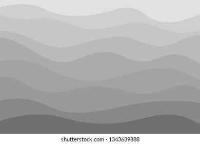 Waved pattern. Abstract texture with lines. Background with stripes and waves. Print for banners, posters, flyers and textiles. Black and white illustration for design