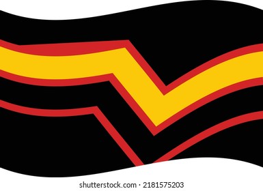 Waved Rubber Fetish Pride Flag