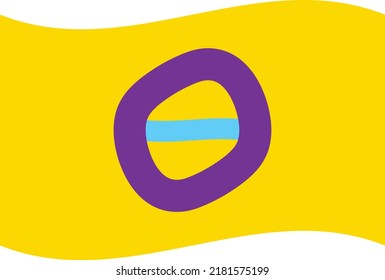 Waved Trans Intersex pride flag