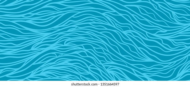 Waved wallpaper. Chaotic pattern. Tangled texture with lines. Background with stripes and waves. Print for banners, posters, flyers and textiles. Colorful illustration for design