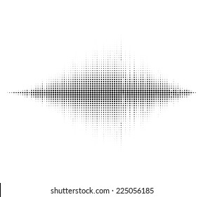 Waveform background. Vector illustration for club, radio, party, concerts or the audio technology advertising background.