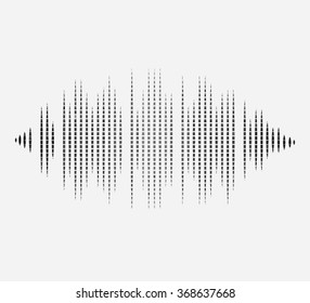 Waveform background. Vector illustration for club, radio, party, concerts or the audio technology advertising background.