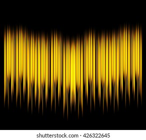 Waveform background. Vector illustration for club, radio, party, concerts or the audio technology advertising background.