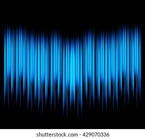 Waveform background. Vector illustration for club, radio, party, concerts or the audio technology advertising background.