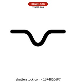 waveform icon or logo isolated sign symbol vector illustration - high quality black style vector icons

