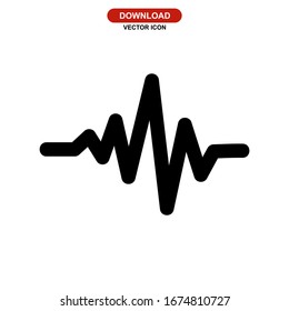 waveform icon or logo isolated sign symbol vector illustration - high quality black style vector icons
