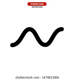 waveform icon or logo isolated sign symbol vector illustration - high quality black style vector icons
