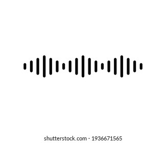 Waveform Icon Or Logo Isolated Sign Symbol Vector Illustration - High Quality Black Style Vector Icons.