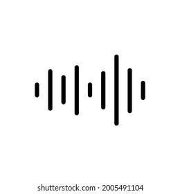 waveform icon or logo isolated sign symbol vector illustration. high quality black style vector icons.
