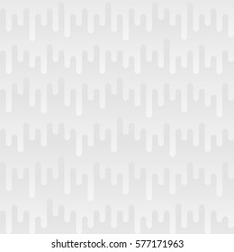 Waveform Irregular Rounded Lines Seamless Pattern. White tileable vector background in flat style.