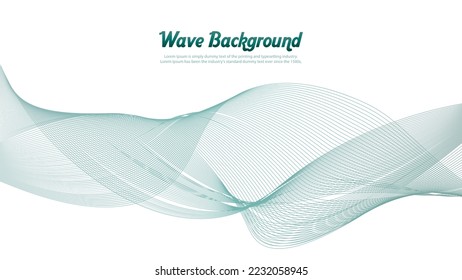 Waveform smooth curved lines abstract design
