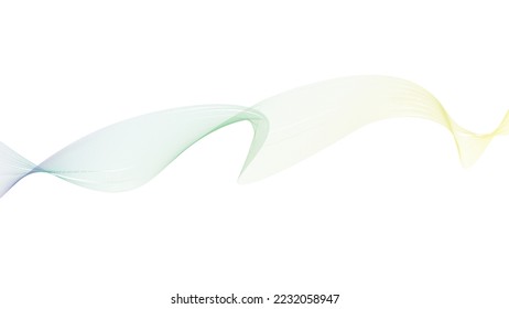 Waveform smooth curved lines abstract design
