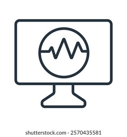 wavefrom icons symbol modern with elements for infographic web