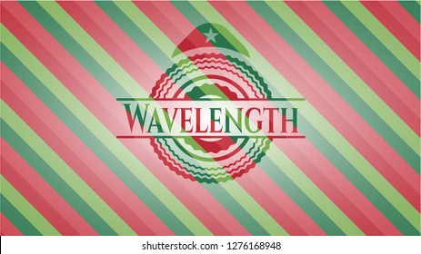Wavelength christmas emblem.