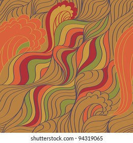 Waves abstract background