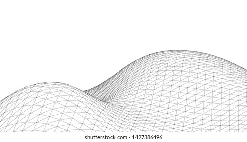 
waves abstract graphics 3d illustration