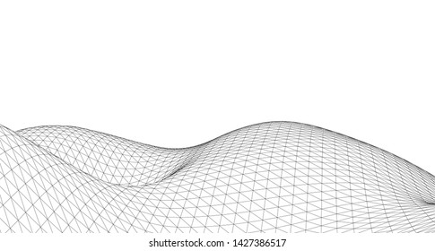 
waves abstract graphics 3d illustration