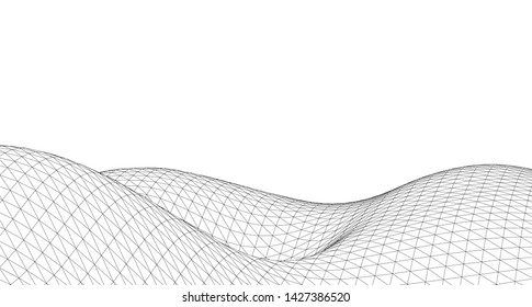 
waves abstract graphics 3d illustration