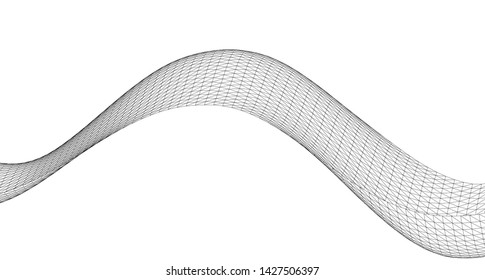 
waves abstract graphics 3d illustration