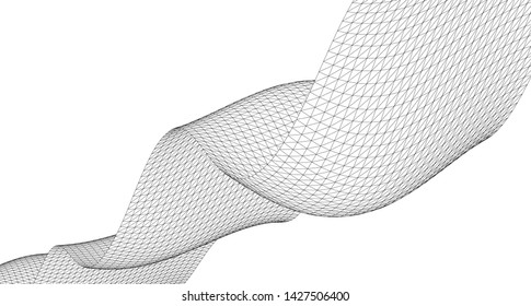 
waves abstract graphics 3d illustration