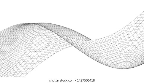 
waves abstract graphics 3d illustration